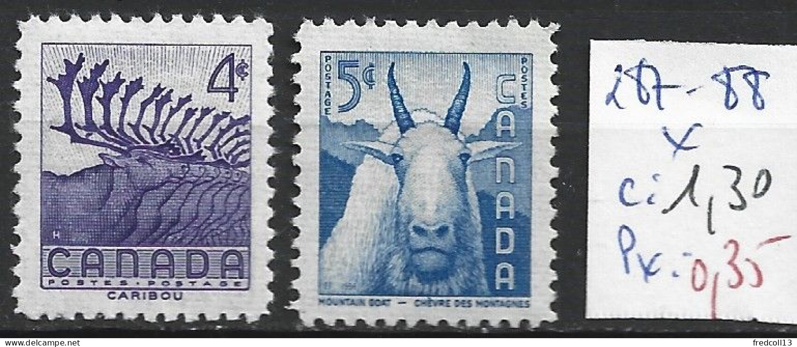CANADA 287-88 * Côte 1.30 € - Unused Stamps