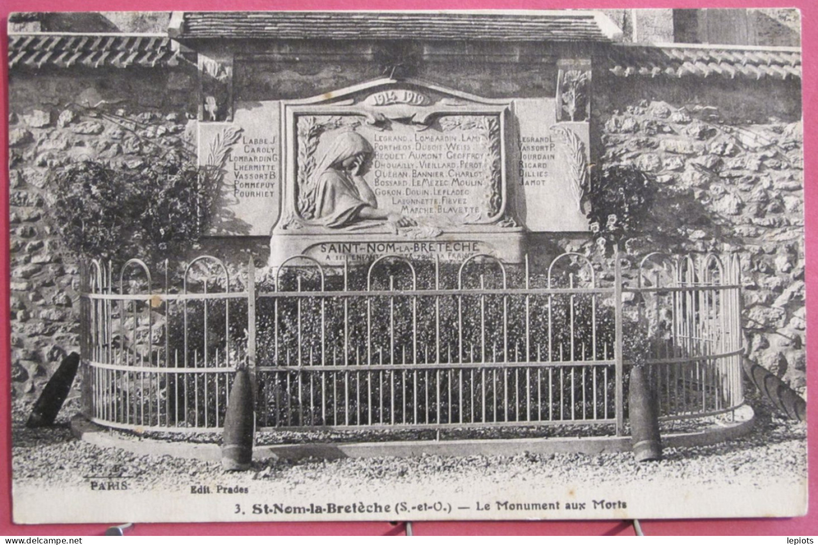 Visuel Très Peu Courant - 78 - Saint Nom La Bretèche - Le Monument Aux Morts - St. Nom La Breteche