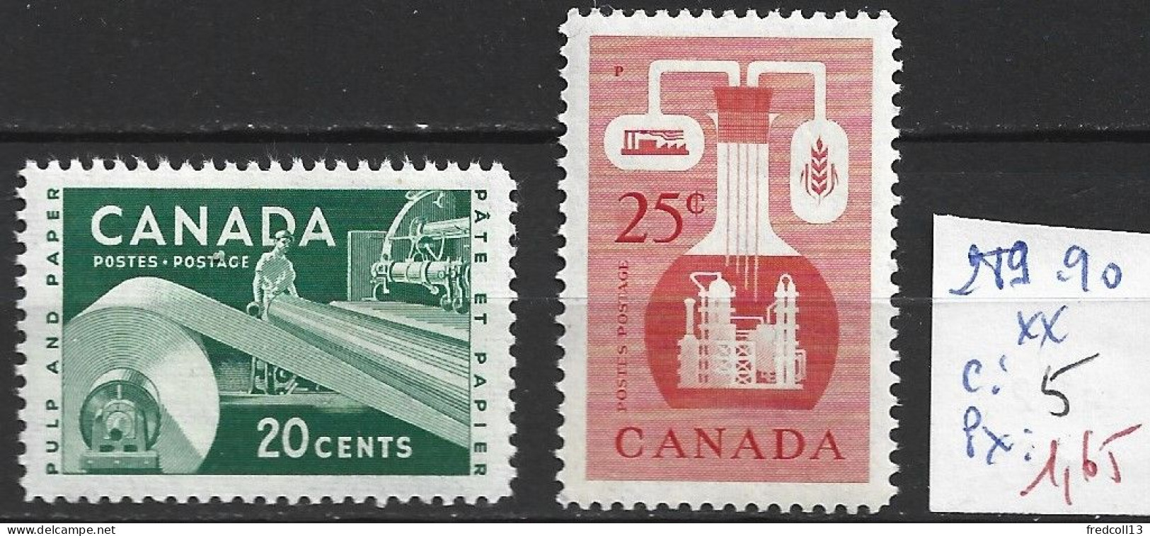 CANADA 289-90 ** Côte 5 € - Unused Stamps