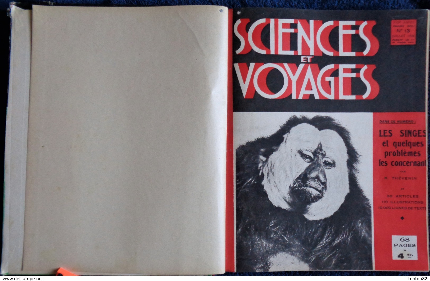 Sciences Et Voyages - Reliure Année 1936 ( 2e Semestre ) - 6 Numéros . - Science