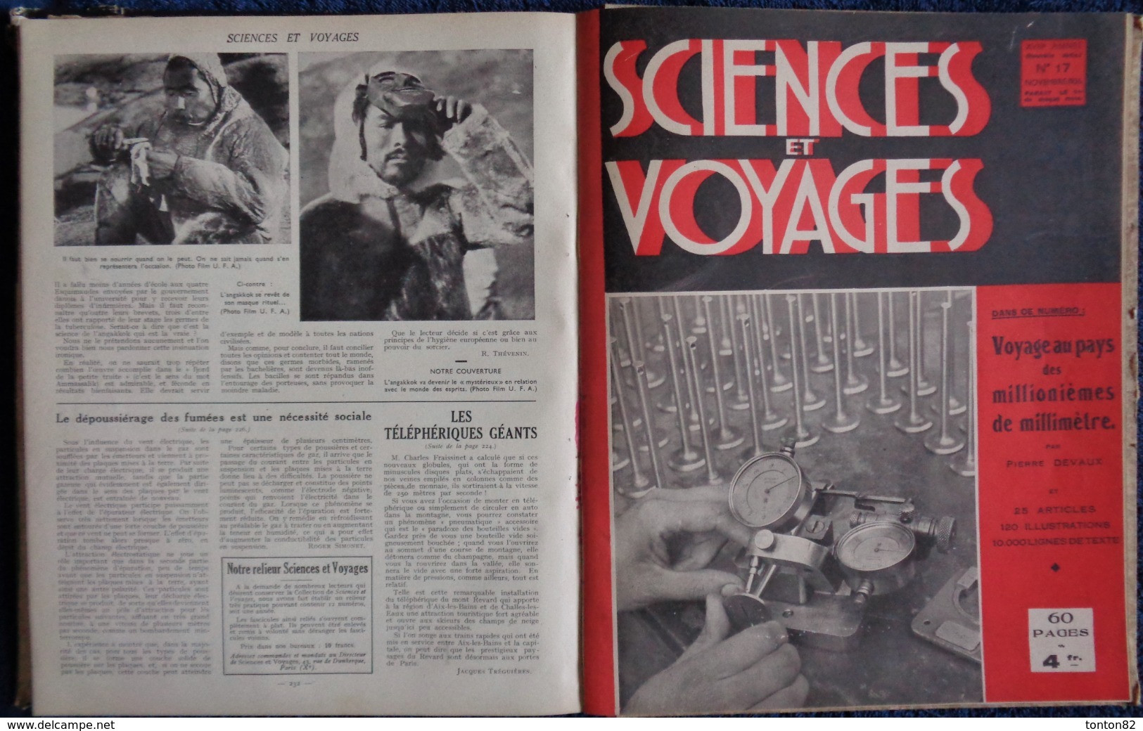 Sciences et Voyages - Reliure Année 1936 ( 2e Semestre ) - 6 Numéros .