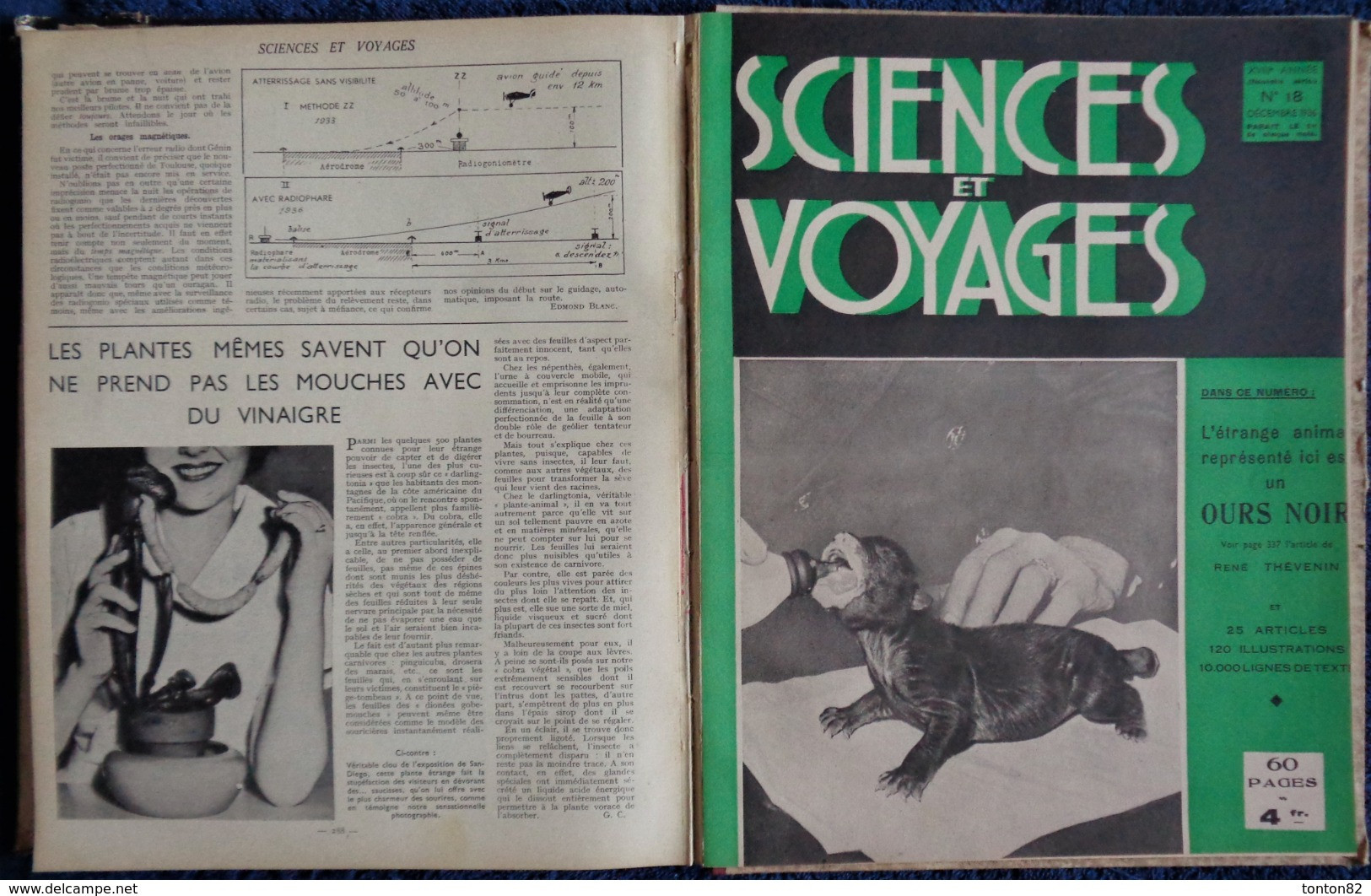 Sciences et Voyages - Reliure Année 1936 ( 2e Semestre ) - 6 Numéros .