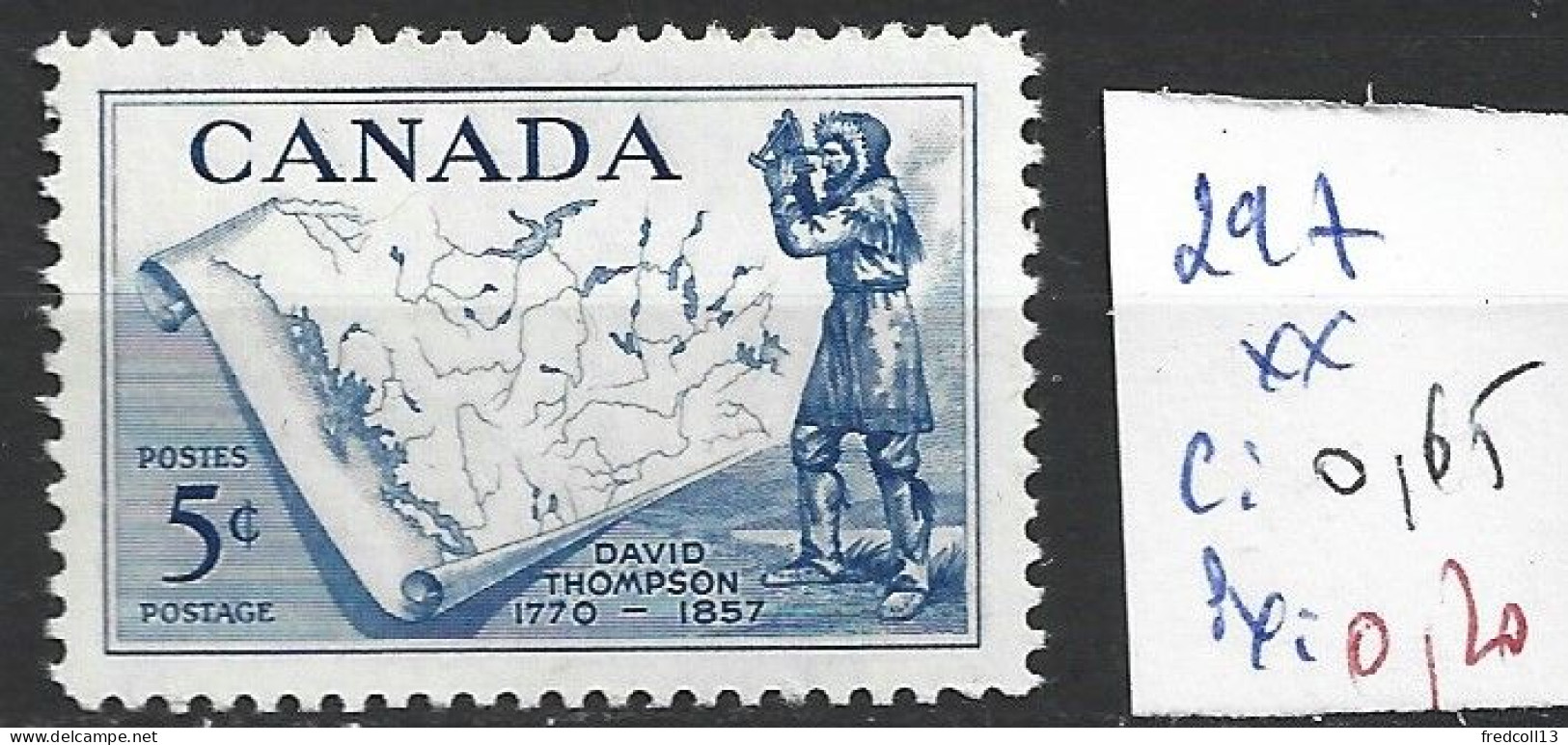 CANADA 297 ** Côte 0.65 € - Unused Stamps