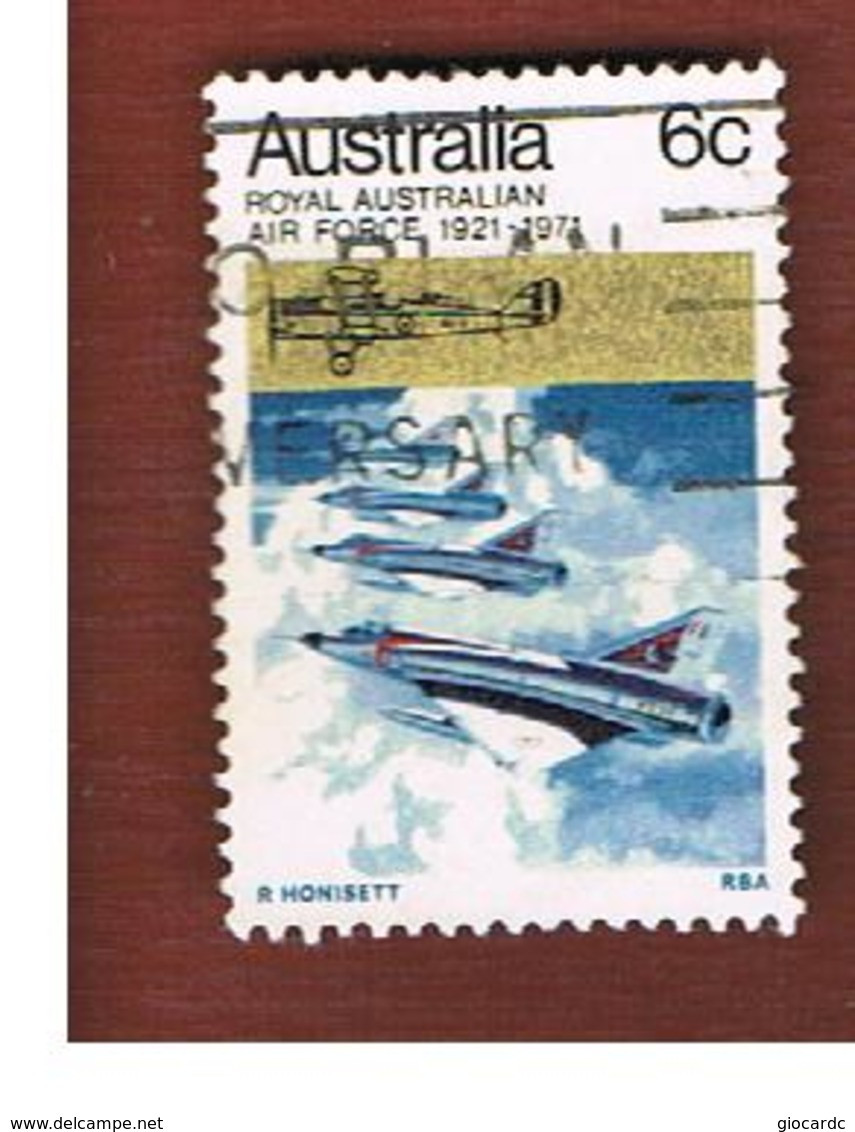 AUSTRALIA  - SG 489 -  1971 RAAF: WAR AIRPLANES      -    USED - Used Stamps