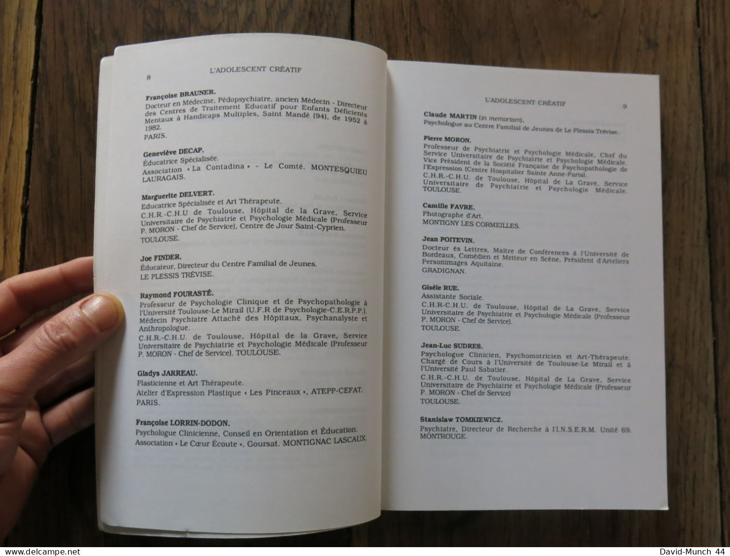 L'adolescent créatif de Jean-Luc Sudres et Raymond Fourasté. Presses Universitaires du Mirail. 1994