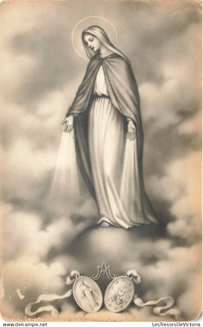 RELIGIONS ET CROYANCES - La Vierge Marie Dans Les Cieux -  Carte Postale Ancienne - Jungfräuliche Marie Und Madona