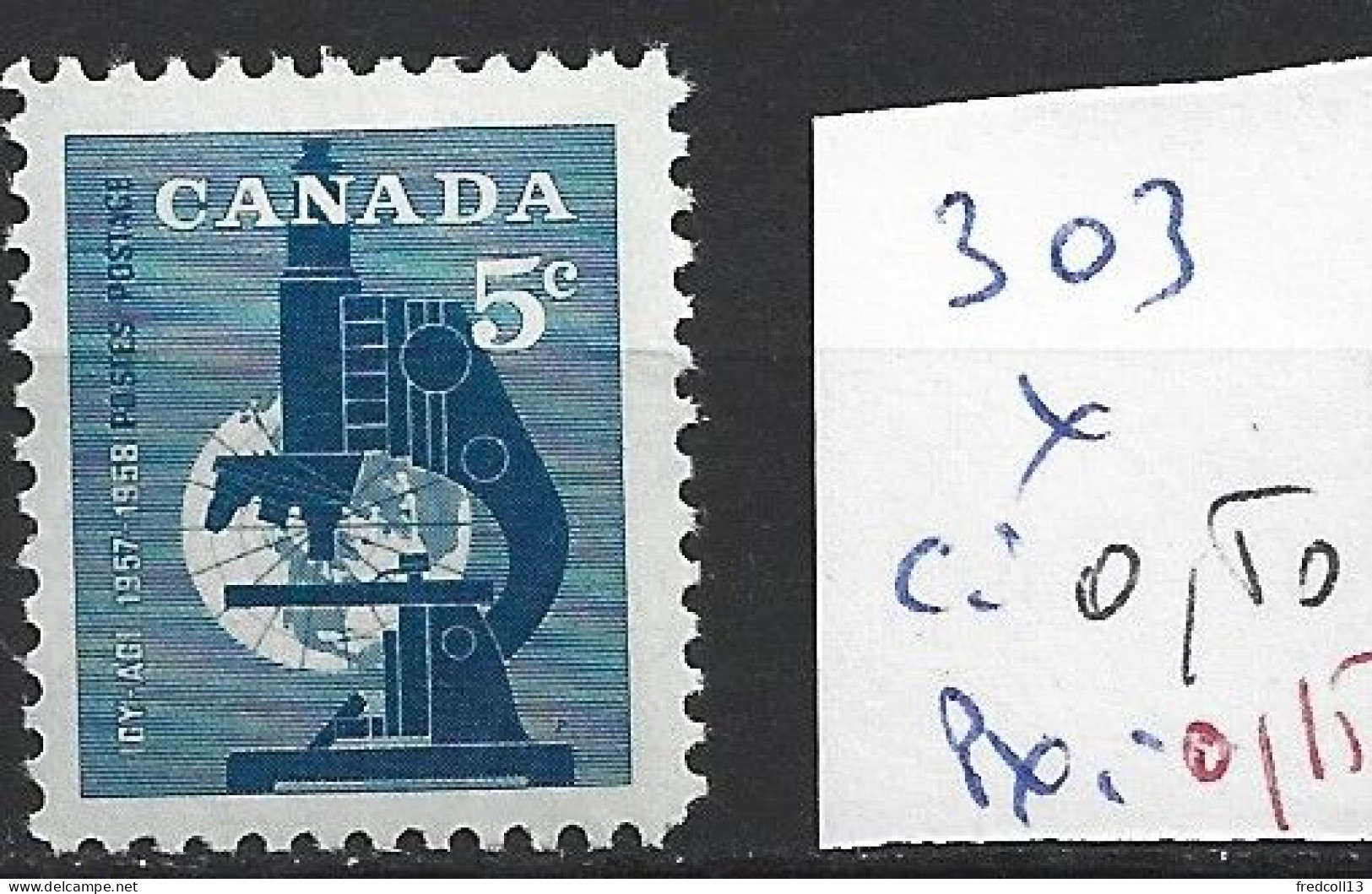 CANADA 303 * Côte 0.50 € - Unused Stamps