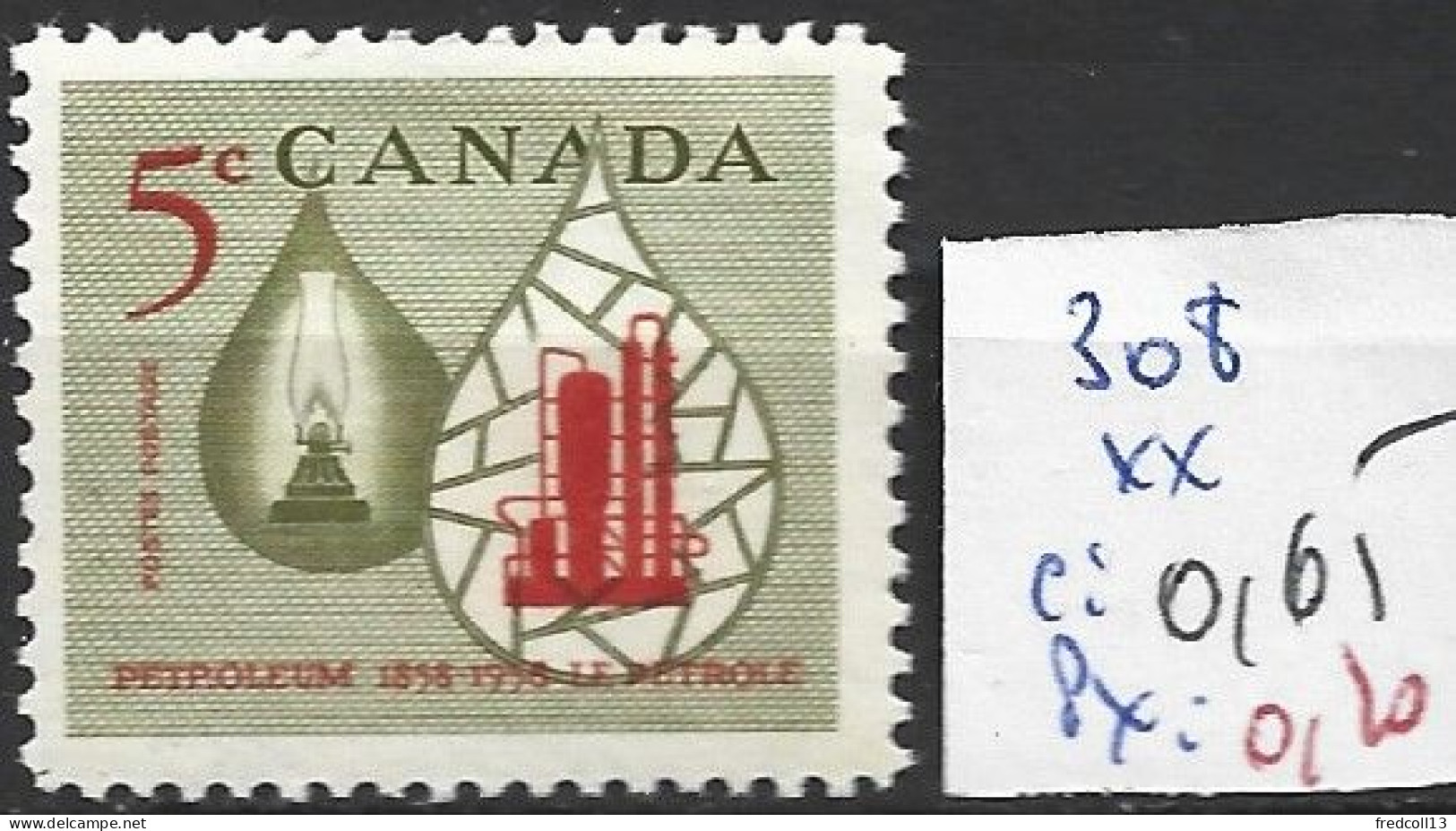 CANADA 308 ** Côte 0.65 € - Unused Stamps