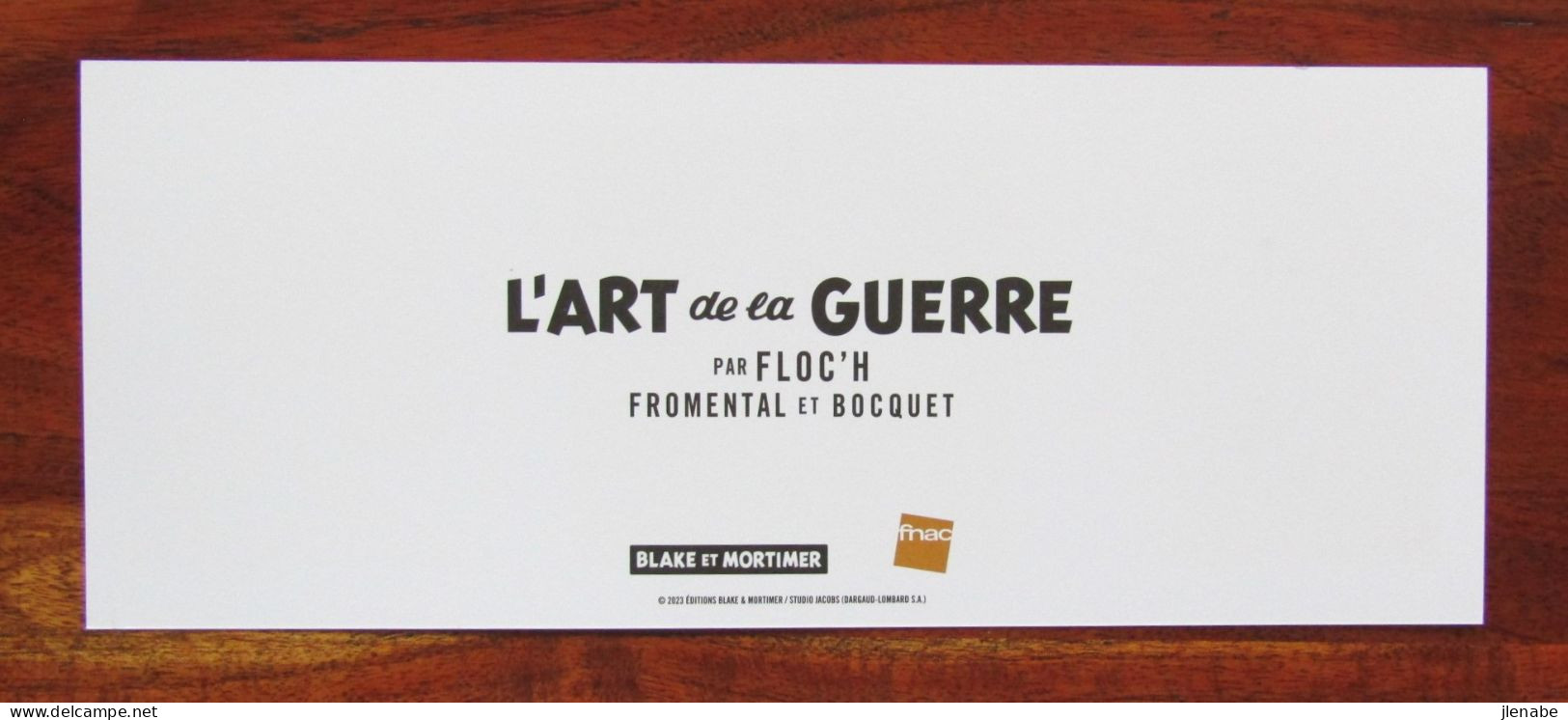 Ex Libris  Blake & Mortimer " L'art De La Guerre " Par FLOC'H FROMENTAL & BOCQUET - Illustrators D - F