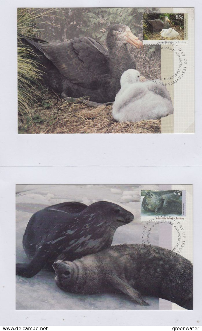 AAT 1992 Wildlife 5v 5 Maxicards (AS179) - Cartes-maximum