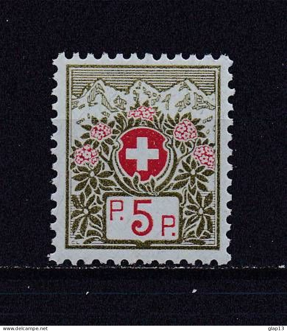 SUISSE 1911 FRANCHISE N°4 NEUF** - Vrijstelling Van Portkosten