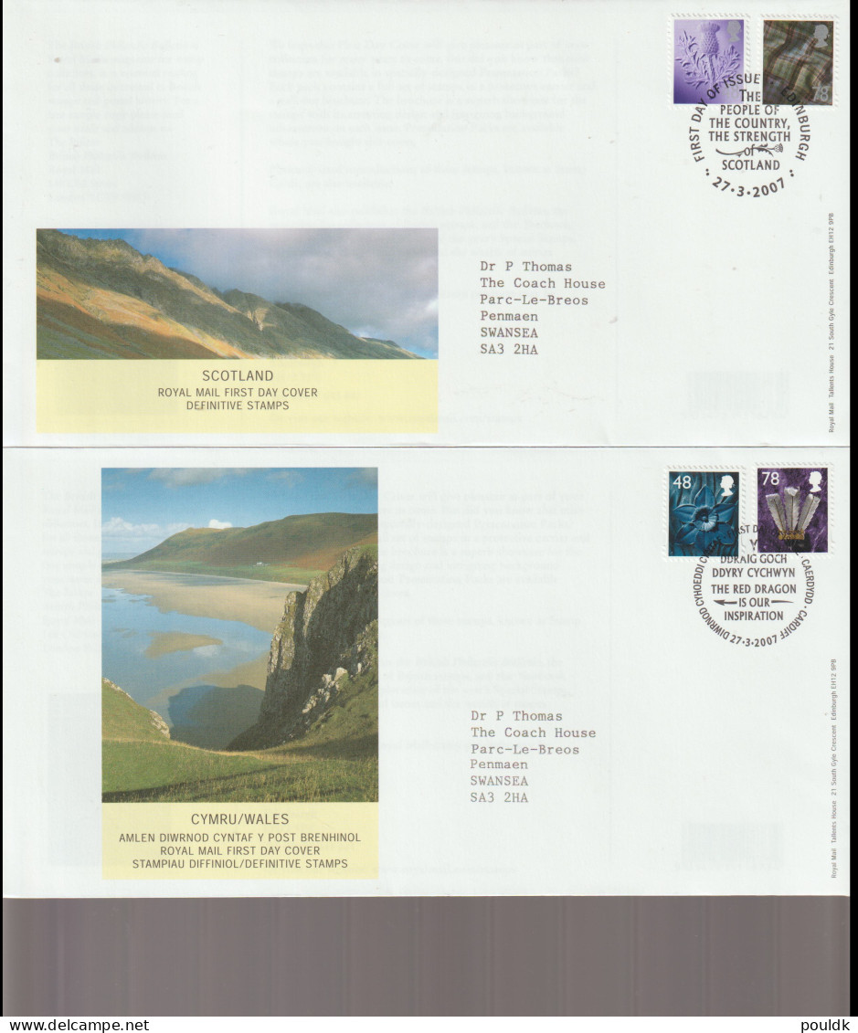 United Kingdom: 10 FDC With Complete Sets. Postal Weight Approx 200 Gramms. Please Read Sales Conditions - 2001-10 Ediciones Decimales