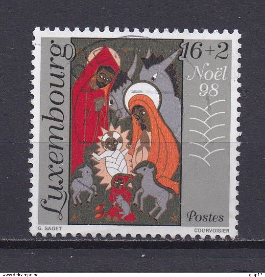 LUXEMBOURG 1998 TIMBRE N°1414 OBLITERE NOEL - Usati