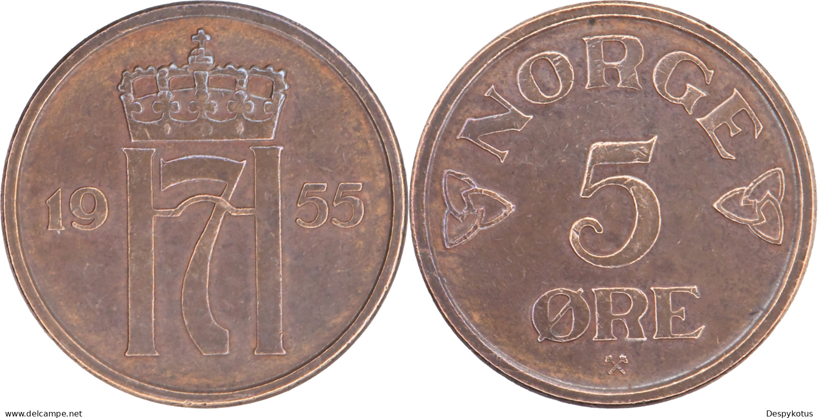 Norvège - 1955 - 5 Ore - 17-172 - Noruega