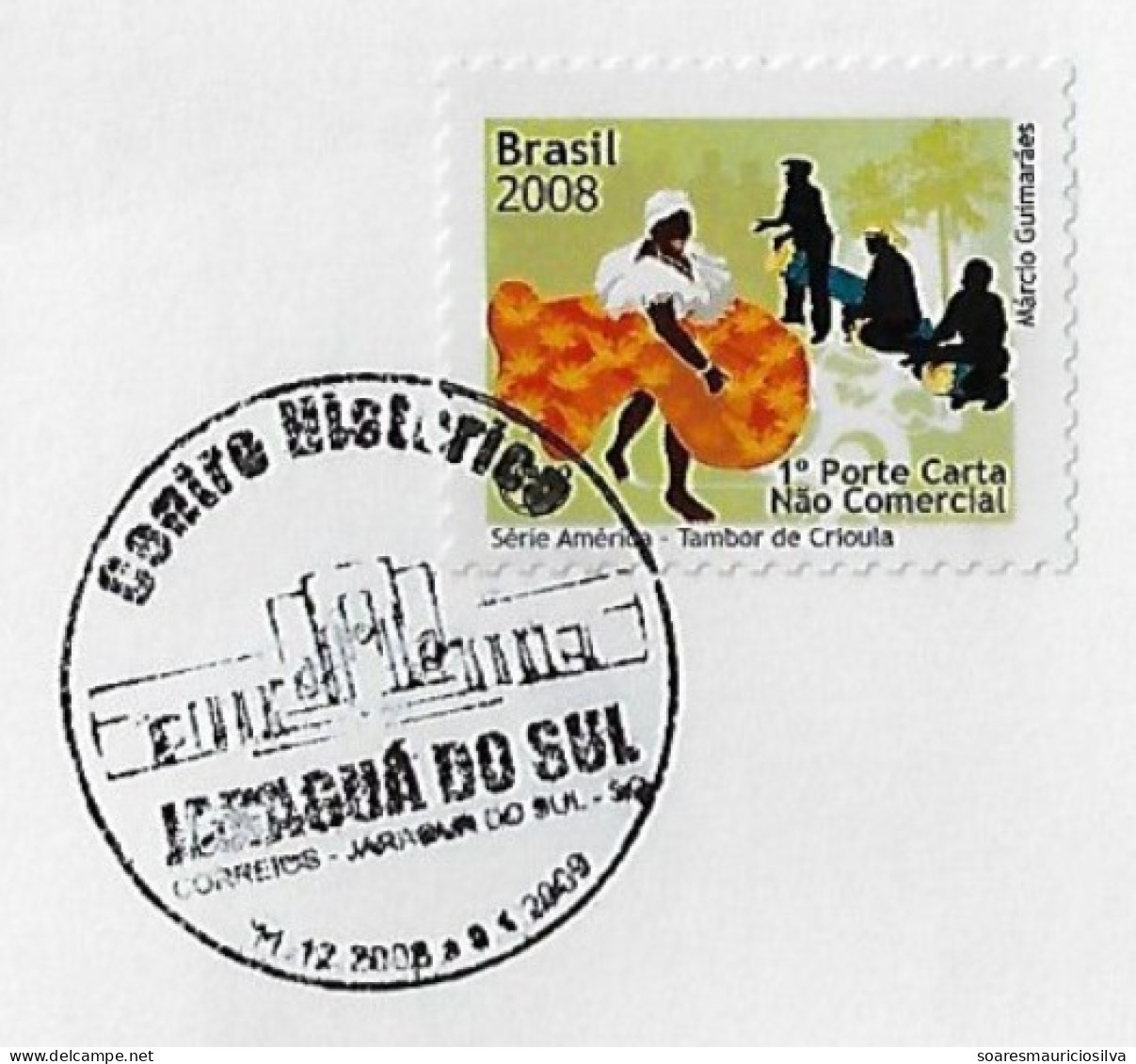 Brazil 2009 Cover Commemorative Cancel Historic Center Of Jaraguá Do Sul Railway Station - Cartas & Documentos