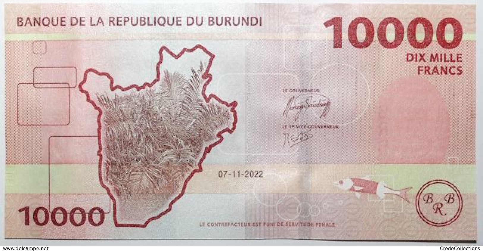 Burundi - 10000 Francs - 2022 - PICK 54c - NEUF - Burundi