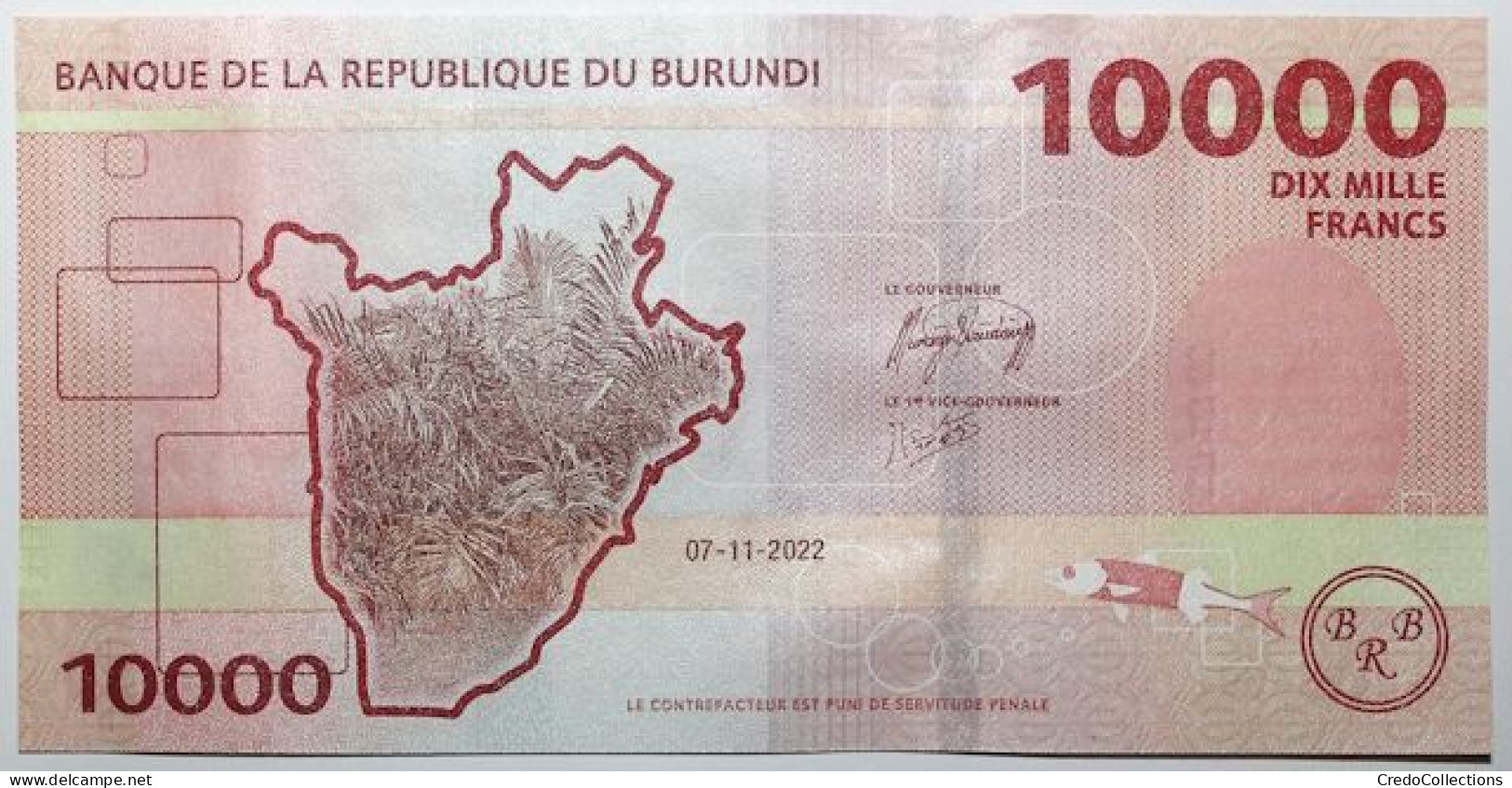 Burundi - 10000 Francs - 2022 - PICK 54c - NEUF - Burundi