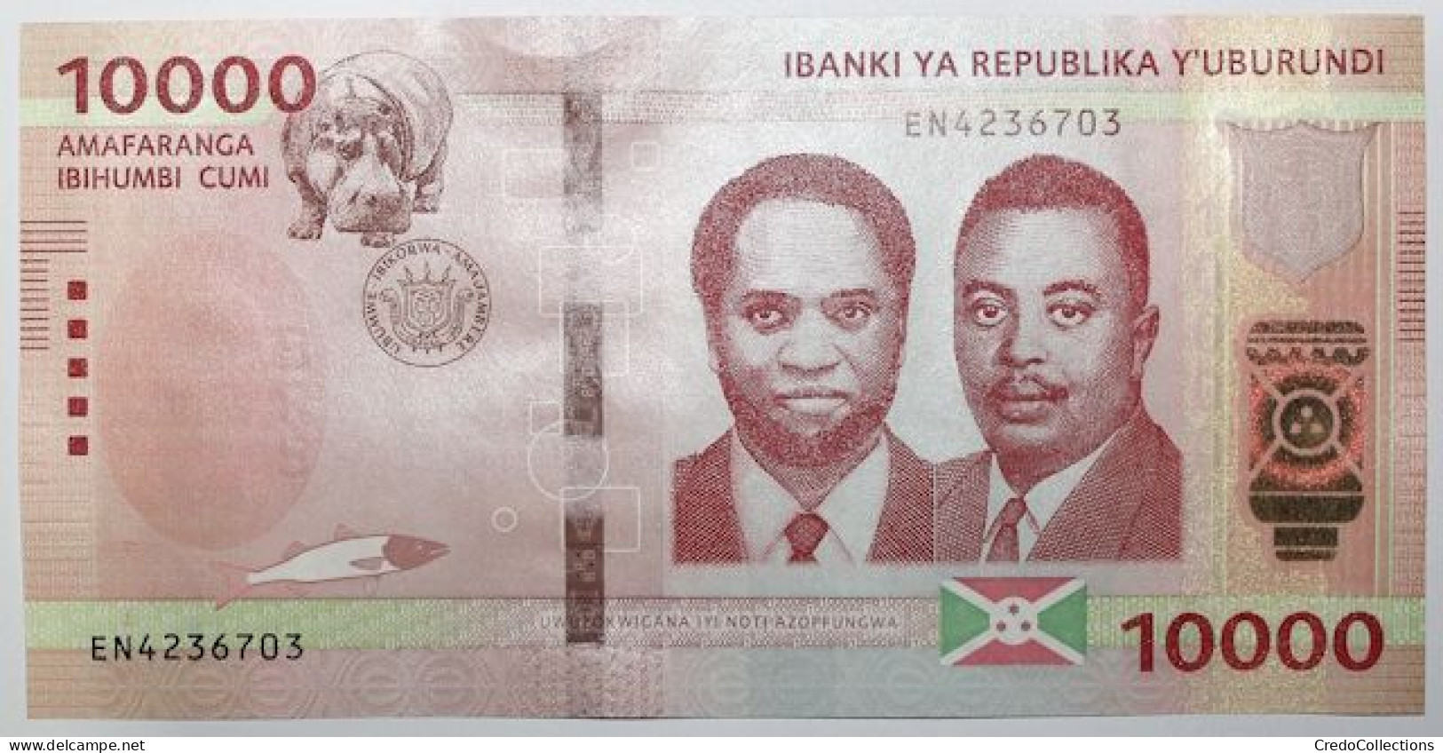 Burundi - 10000 Francs - 2022 - PICK 54c - NEUF - Burundi