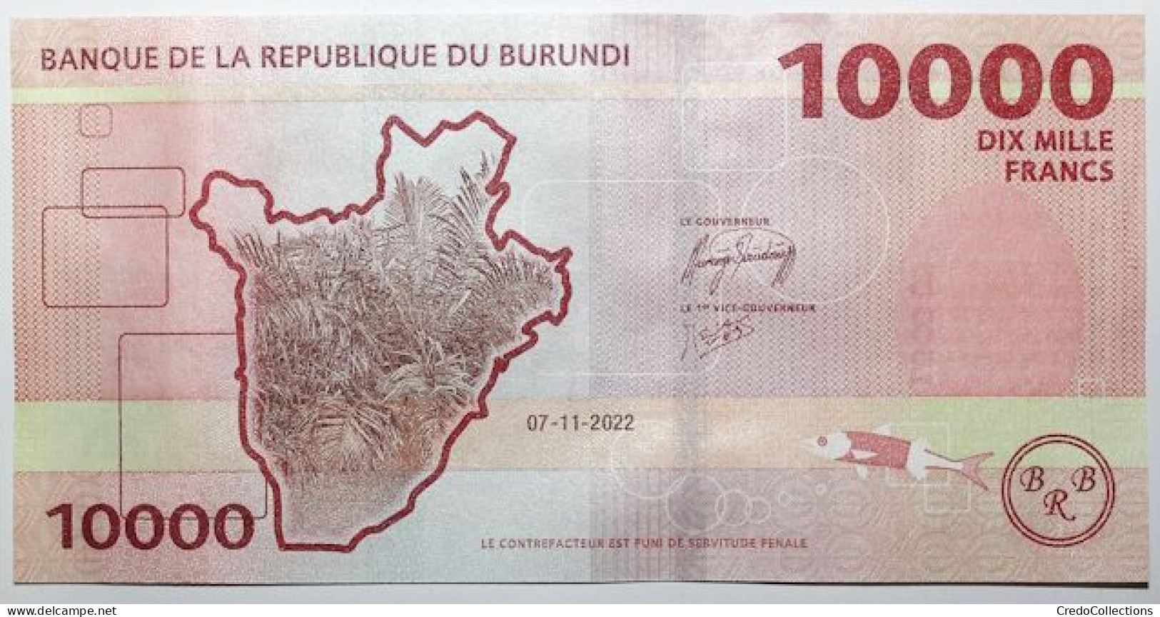 Burundi - 10000 Francs - 2022 - PICK 54c - NEUF - Burundi