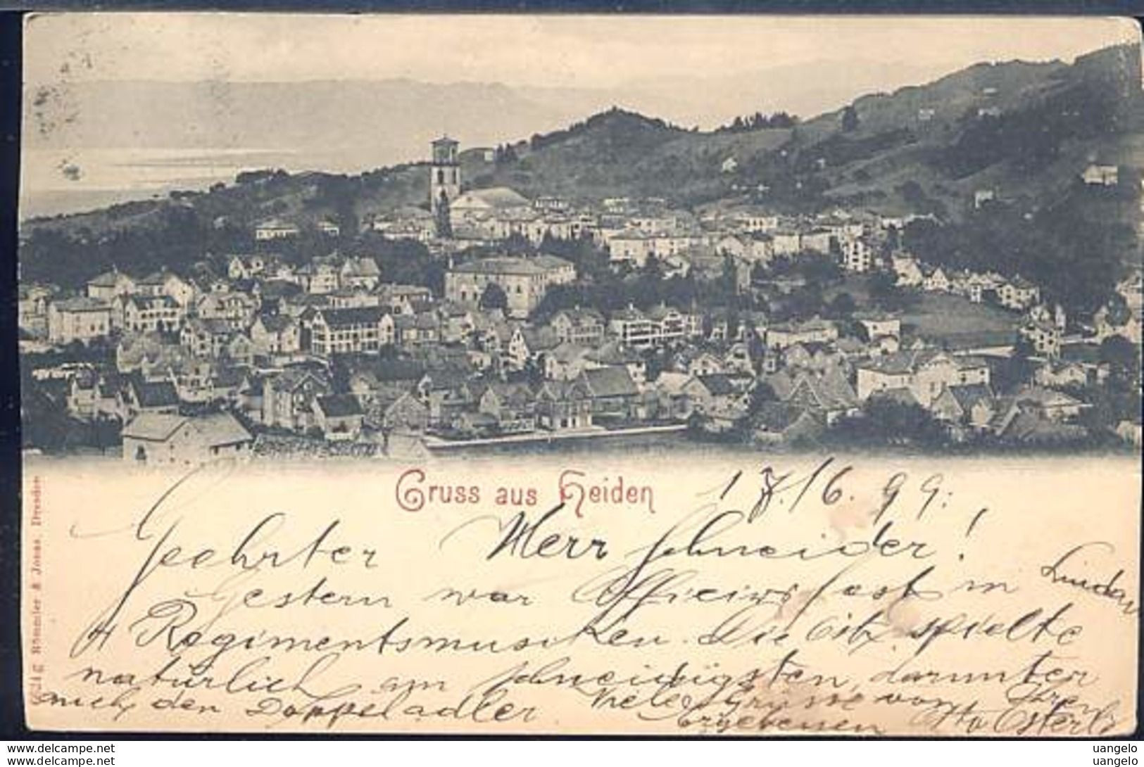 RC286 GRUSS AUS HEIDEN ( RETRO INDIVISO 1899 ) - Heiden