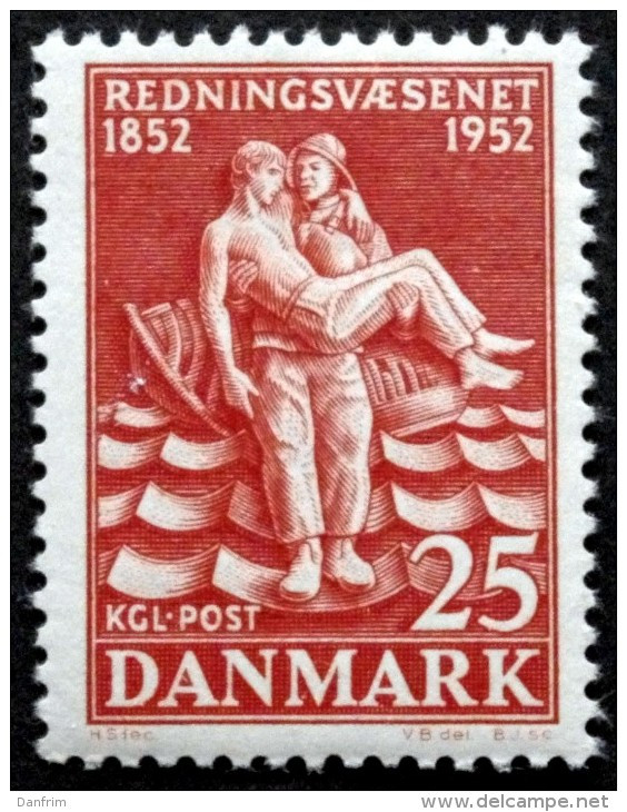 Denmark 1952 The Rescue Service  Minr.330 MNH (** ) ( Lot  L  3039 ) - Nuevos