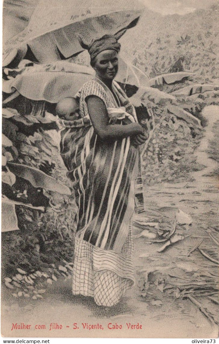 CABO VERDE - SÃO VICENTE - Mulher Com Filho - Cap Vert