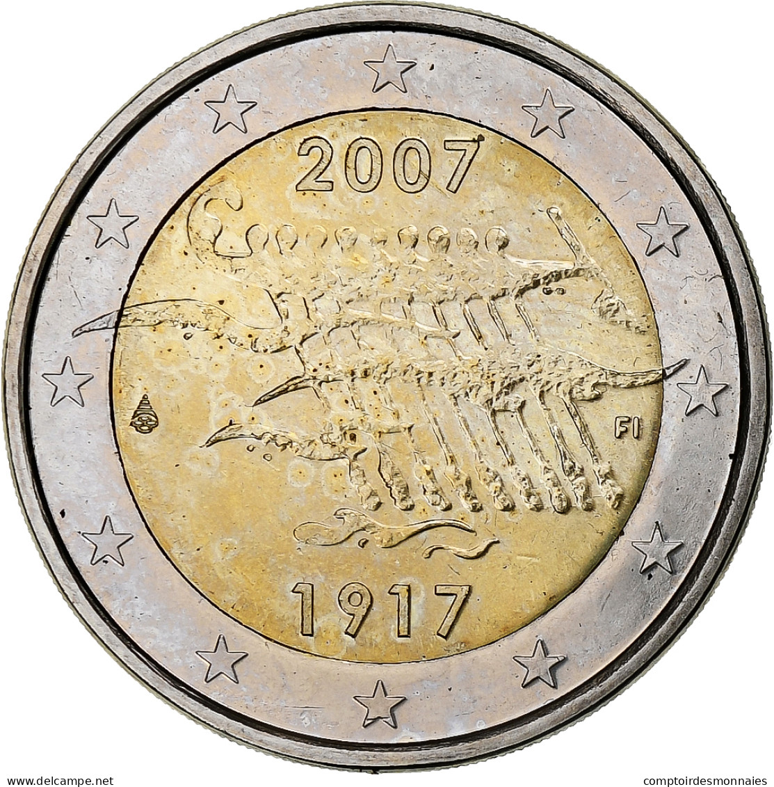 Finlande, 2 Euro, 90th Anniversary Of Independence, 2007, Vantaa, SPL - Finlande