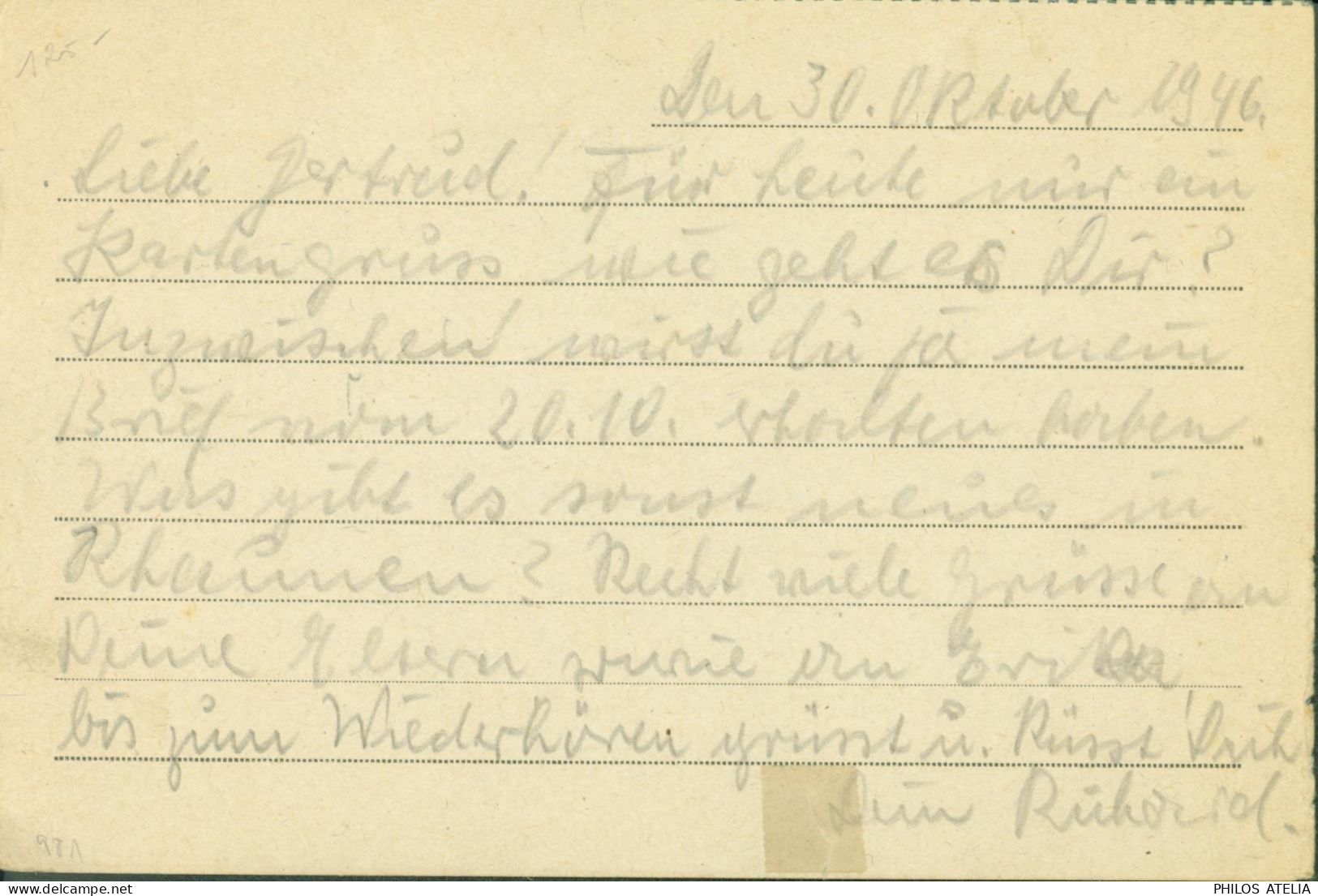 Guerre 40 CP Correspondance Prisonniers De Guerre Franchise Prisonnier Allemand Camp Valenciennes Censure CAD Kirn - Guerre De 1939-45