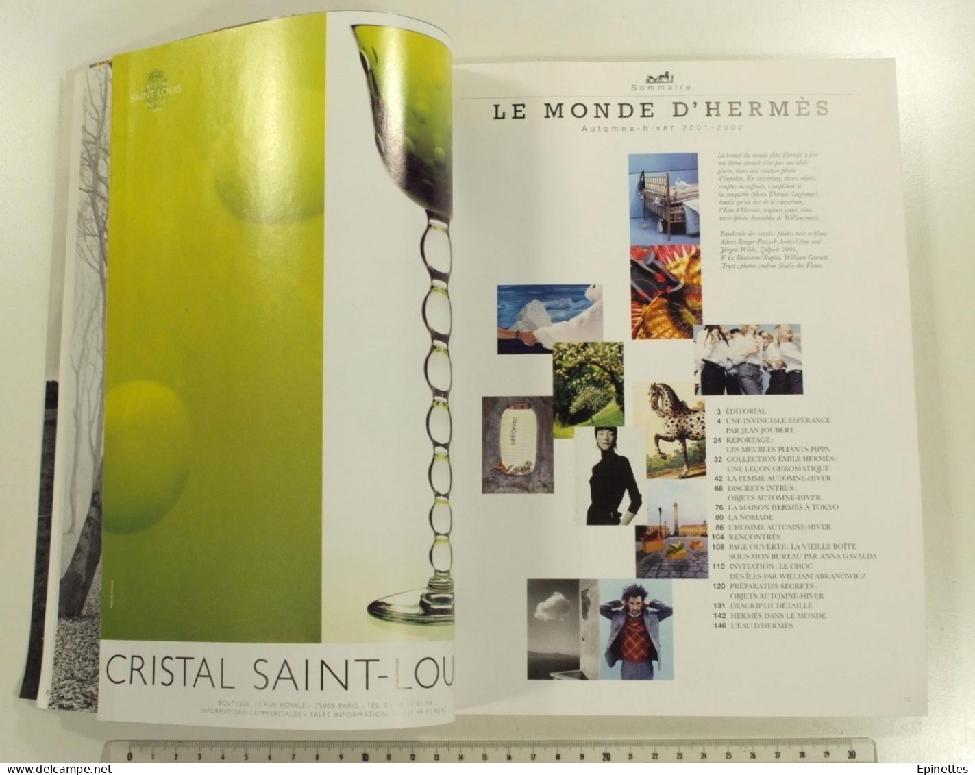 Lot 2 n°s Le Monde d'Hermès, n° 34, 1999 vol. 1 et n° 39, automne-hiver 2001-2002