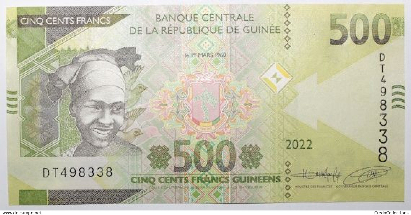 Guinée - 500 Francs Guinéens - 2022 - PICK 52b - NEUF - Guinea