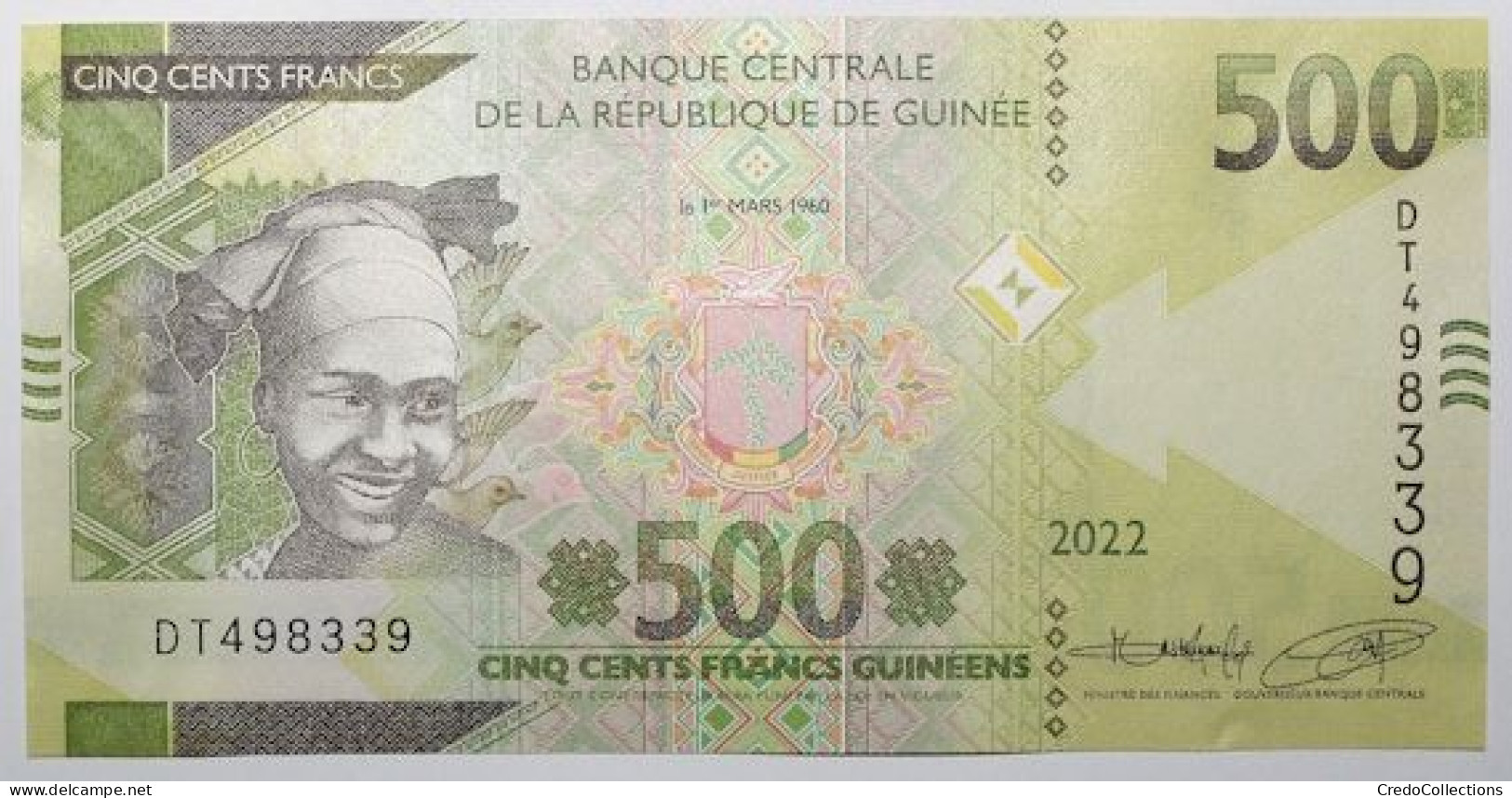 Guinée - 500 Francs Guinéens - 2022 - PICK 52b - NEUF - Guinee