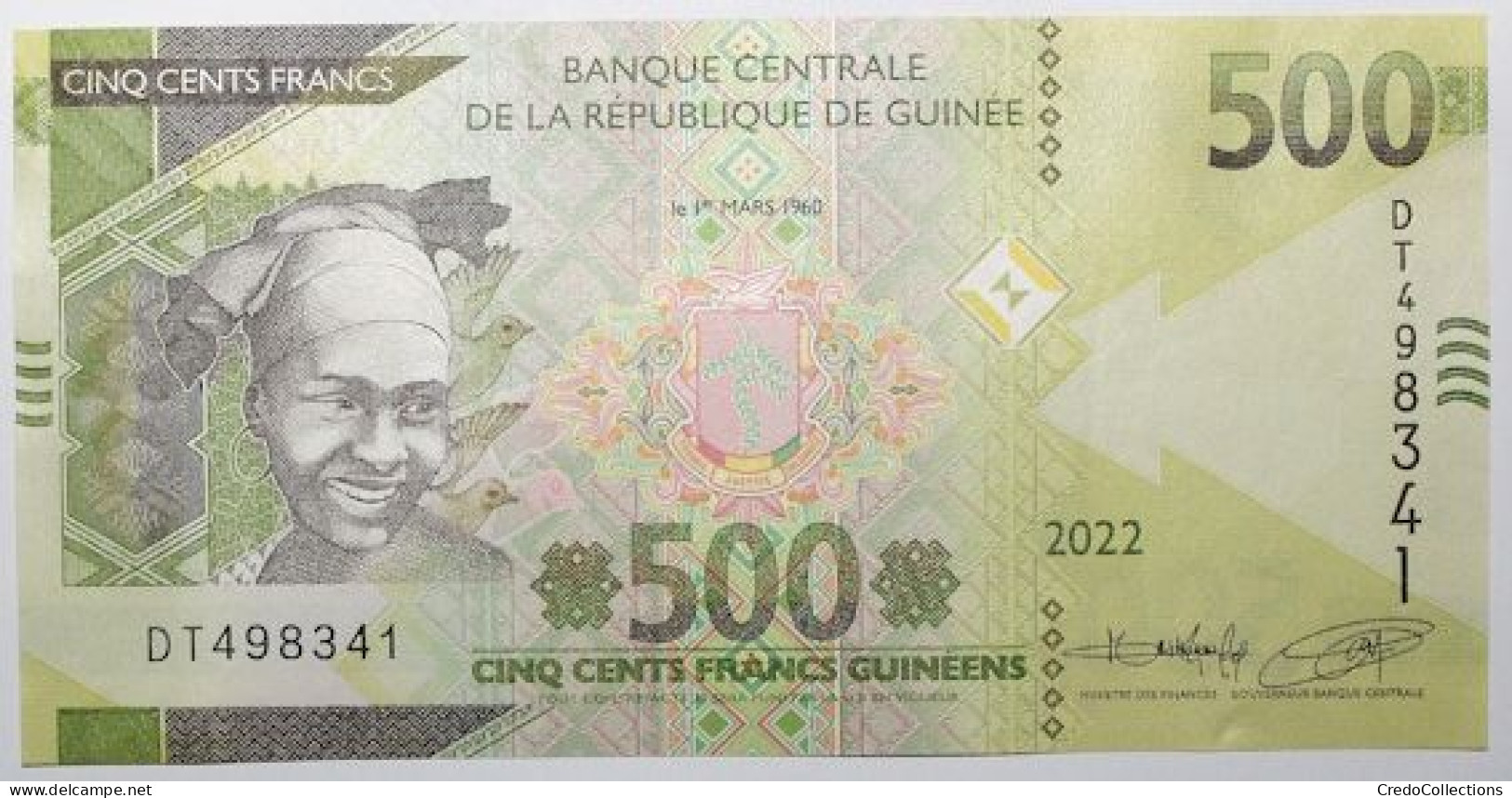 Guinée - 500 Francs Guinéens - 2022 - PICK 52b - NEUF - Guinée