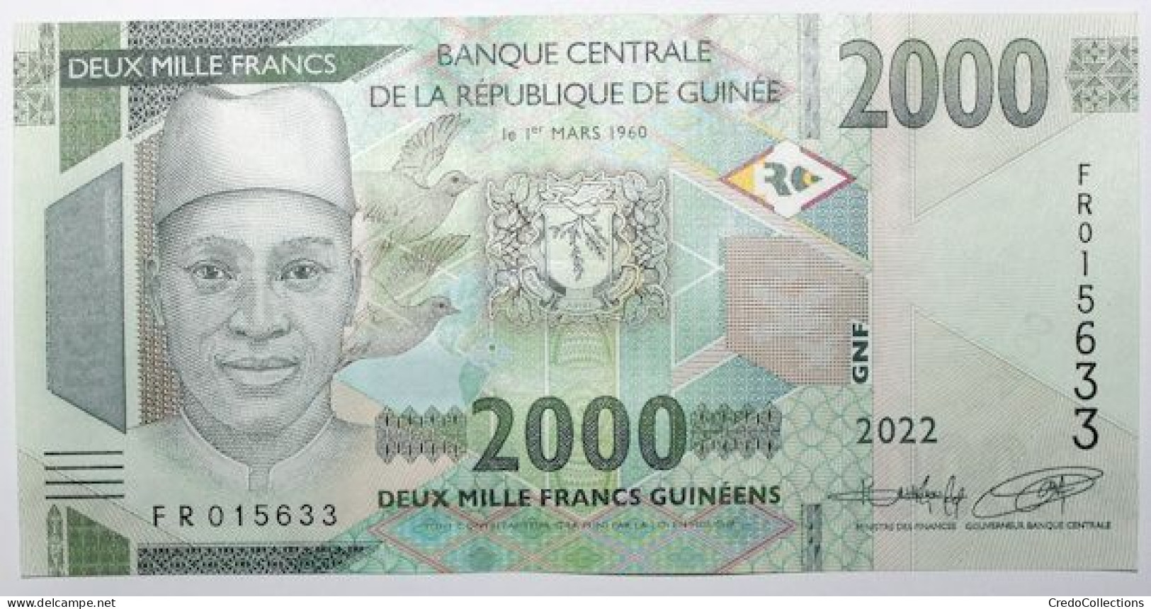 Guinée - 2000 Francs Guinéens - 2022 - PICK 48Ab - NEUF - Guinea