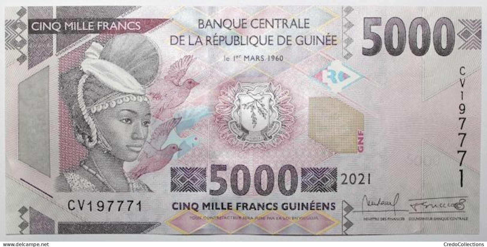 Guinée - 5000 Francs Guinéens - 2021 - PICK 49c - NEUF - Guinée