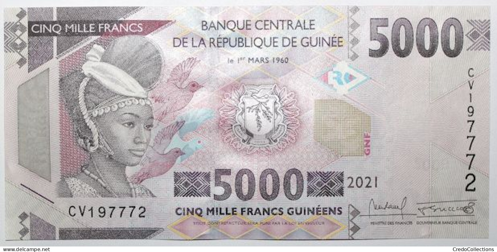 Guinée - 5000 Francs Guinéens - 2021 - PICK 49c - NEUF - Guinée