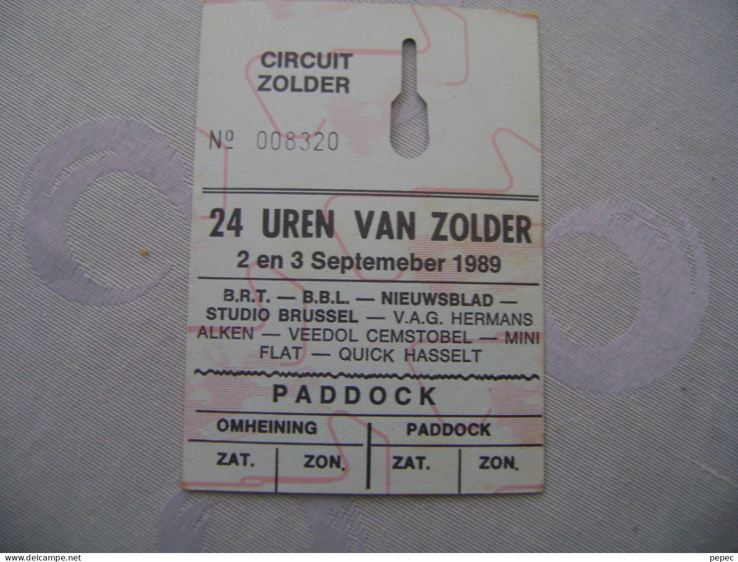 24 UREN VAN ZOLDER  2 En 3 SEPTEMBER 1989 - Autosport - F1