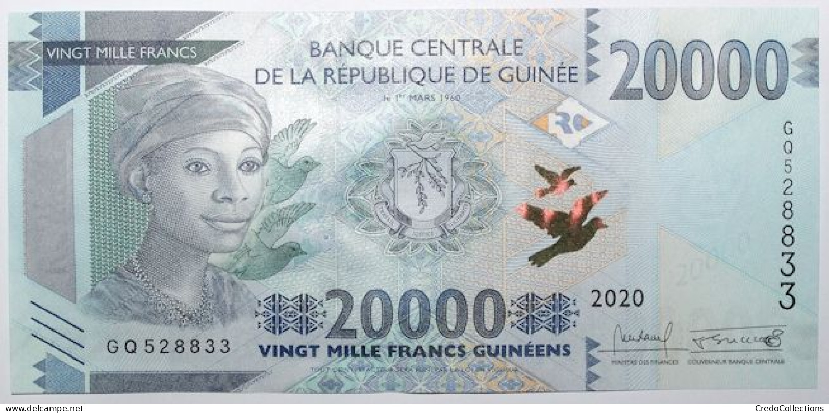 Guinée - 20000 Francs Guinéens - 2020 - PICK 50c - NEUF - Guinée