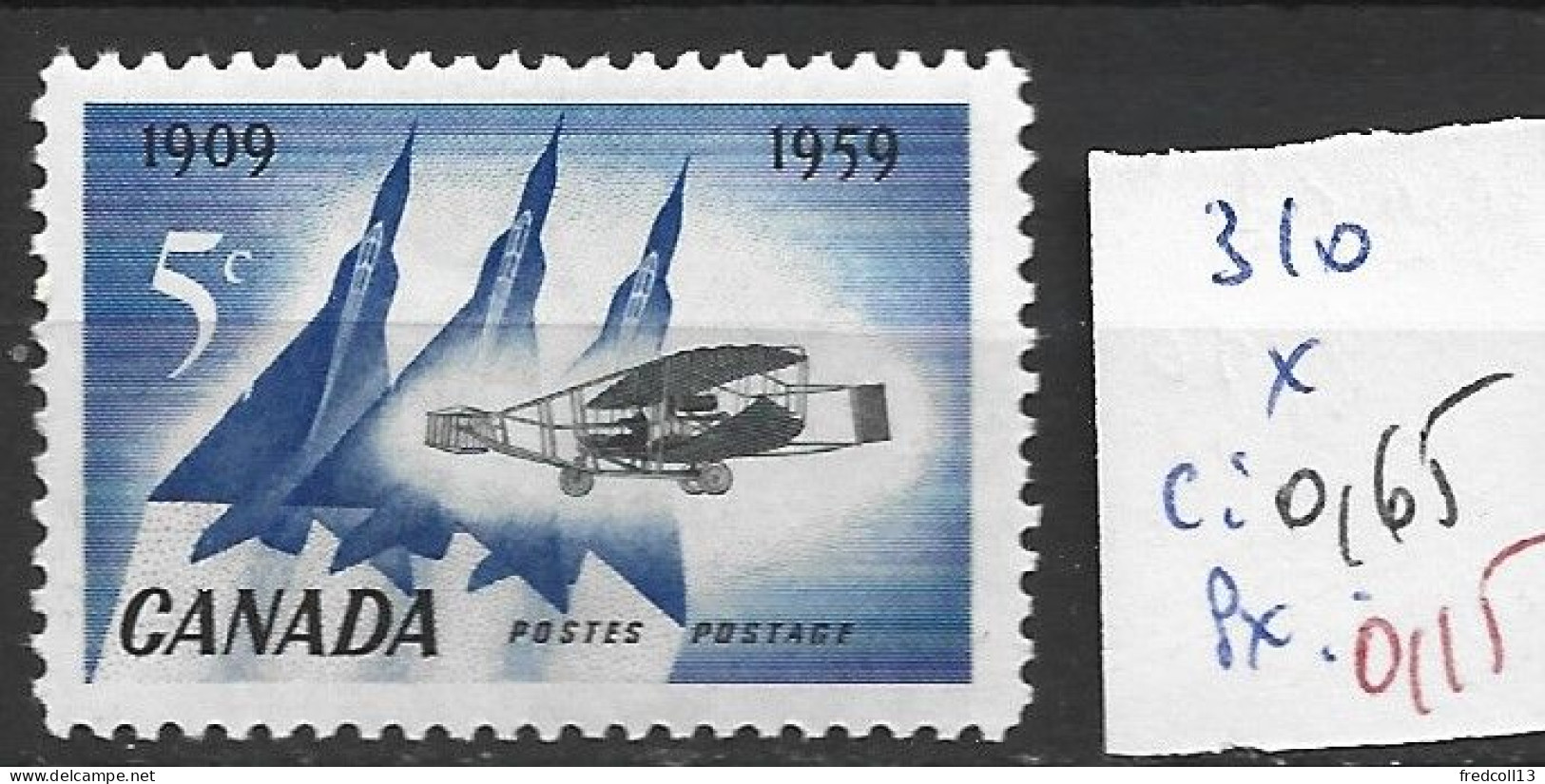 CANADA 310 * Côte 0.65 € - Unused Stamps