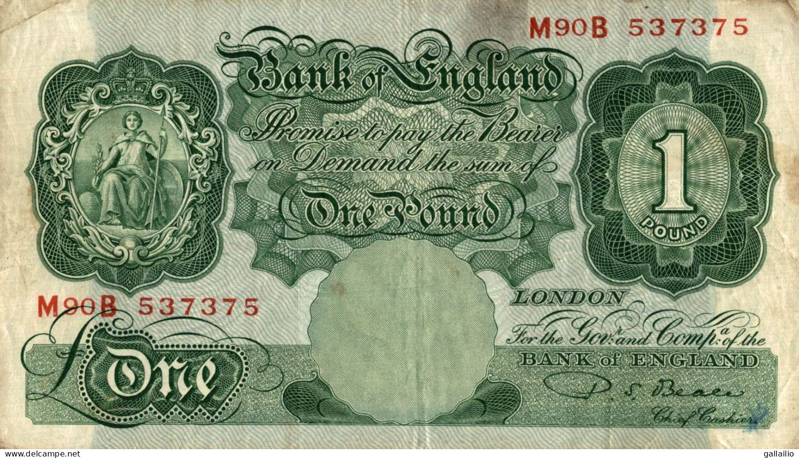 BILLET ENGLAND 1 POUND - 1 Pound