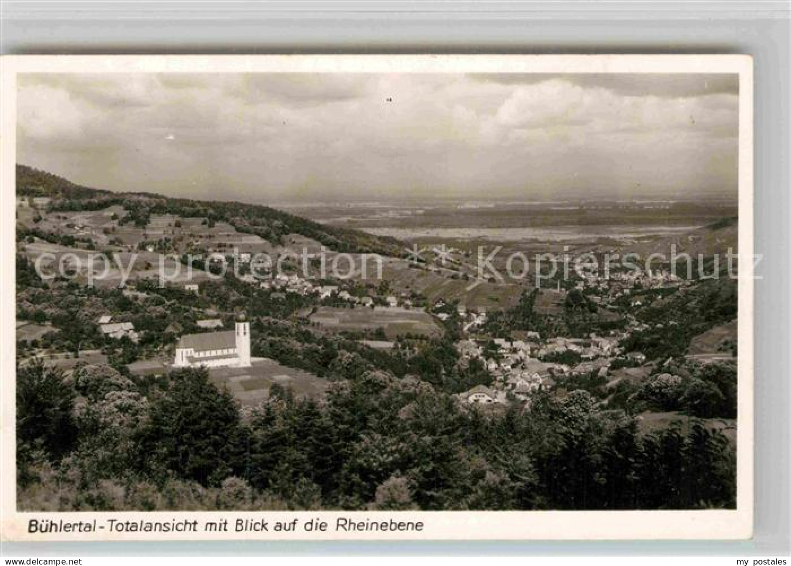 42854116 Buehlertal Panorama Mit Kirche Buehlertal - Buehlertal