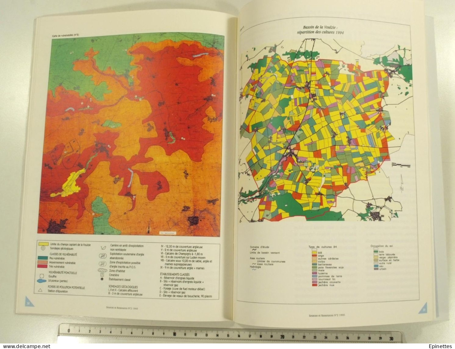 Lot 10 n°s Sources & Ressources, Revue technique de la SAGEP, Eau de Paris, n°1 à 9 + n° spécial Aqueducs, 1994-2001