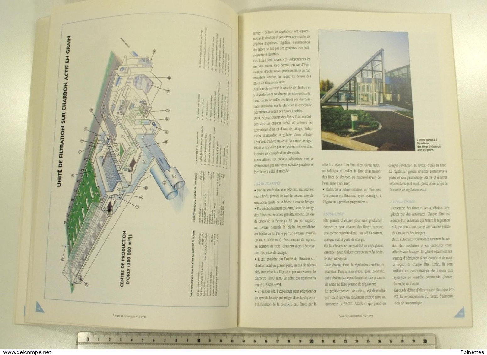 Lot 10 n°s Sources & Ressources, Revue technique de la SAGEP, Eau de Paris, n°1 à 9 + n° spécial Aqueducs, 1994-2001