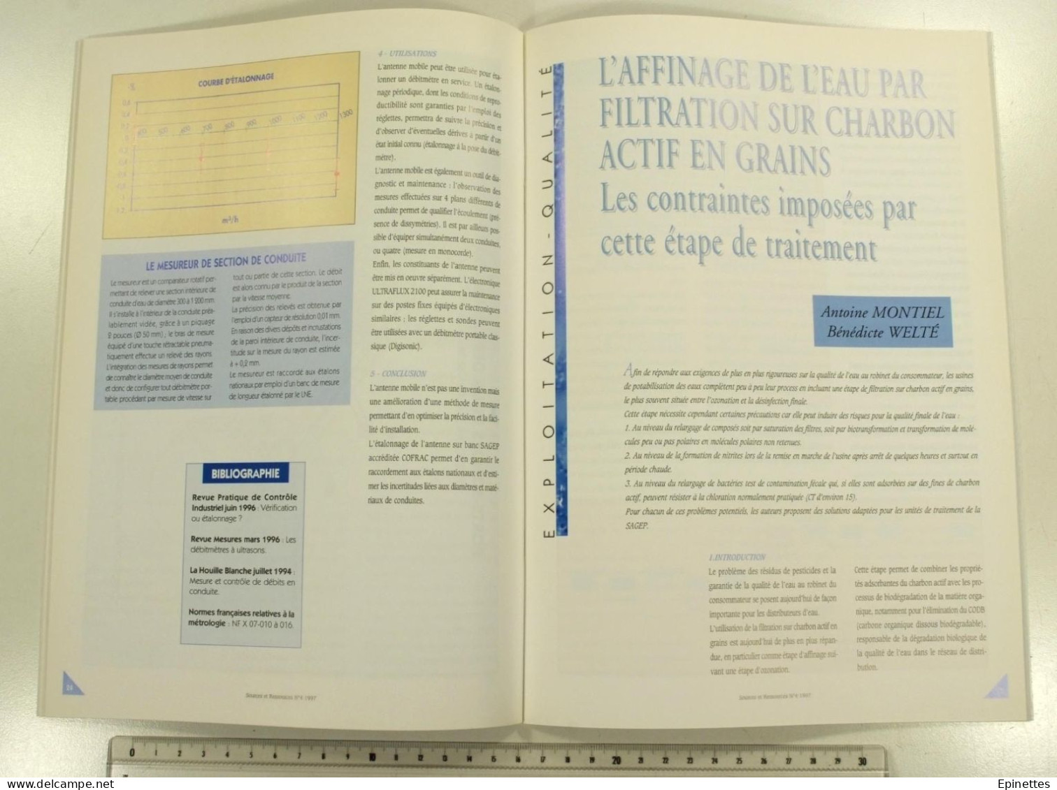 Lot 10 n°s Sources & Ressources, Revue technique de la SAGEP, Eau de Paris, n°1 à 9 + n° spécial Aqueducs, 1994-2001