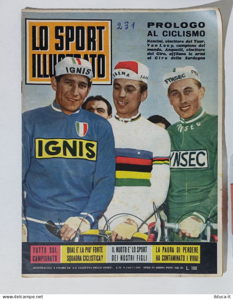 43907 Lo Sport Illustrato 1961 A. 50 N. 9 - Giro Sardegna / Mariolino Corso - Deportes