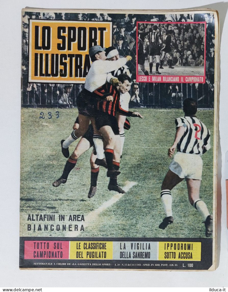 43909 Lo Sport Illustrato 1961 A. 50 N. 11 - Milano-Sanremo / Ippodromi - Deportes