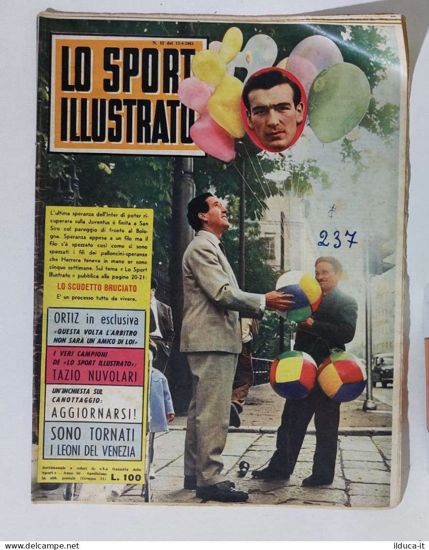 43917 Lo Sport Illustrato 1961 A. 50 N. 15 - Ortiz / Tazio Nuvolari / Venezia - Deportes