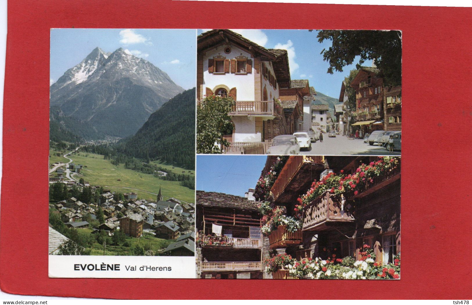 SUISSE----VILLAGE D' EVOLENE--Val D'Hérens---multi-vues---voir 2 Scans - Evolène