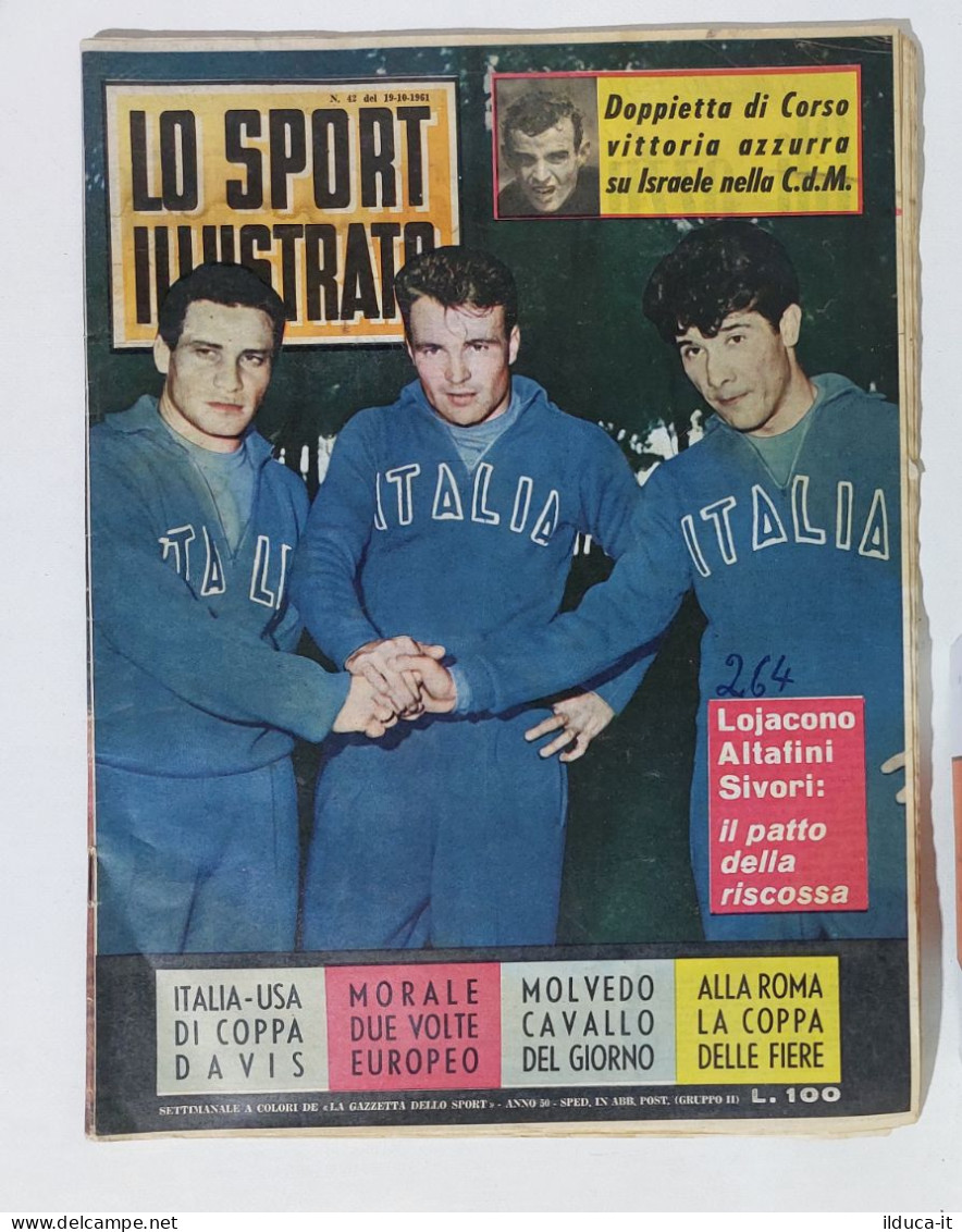 43921 Lo Sport Illustrato 1961 A. 50 N. 42 - Coppa Davis / Italia / Maldini - Deportes
