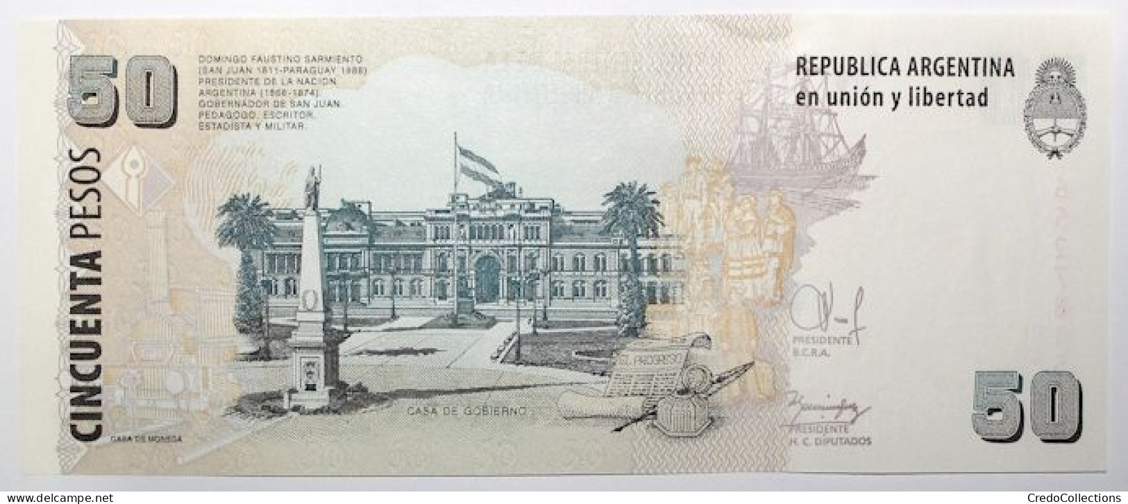 Argentine - 50 Pesos - 2014 - PICK 356a.7 - NEUF - Argentine
