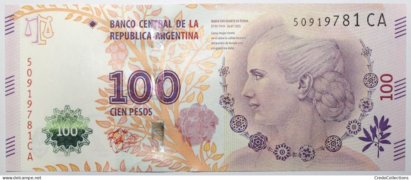 Argentine - 100 Pesos - 2016 - PICK 358c - NEUF - Argentine